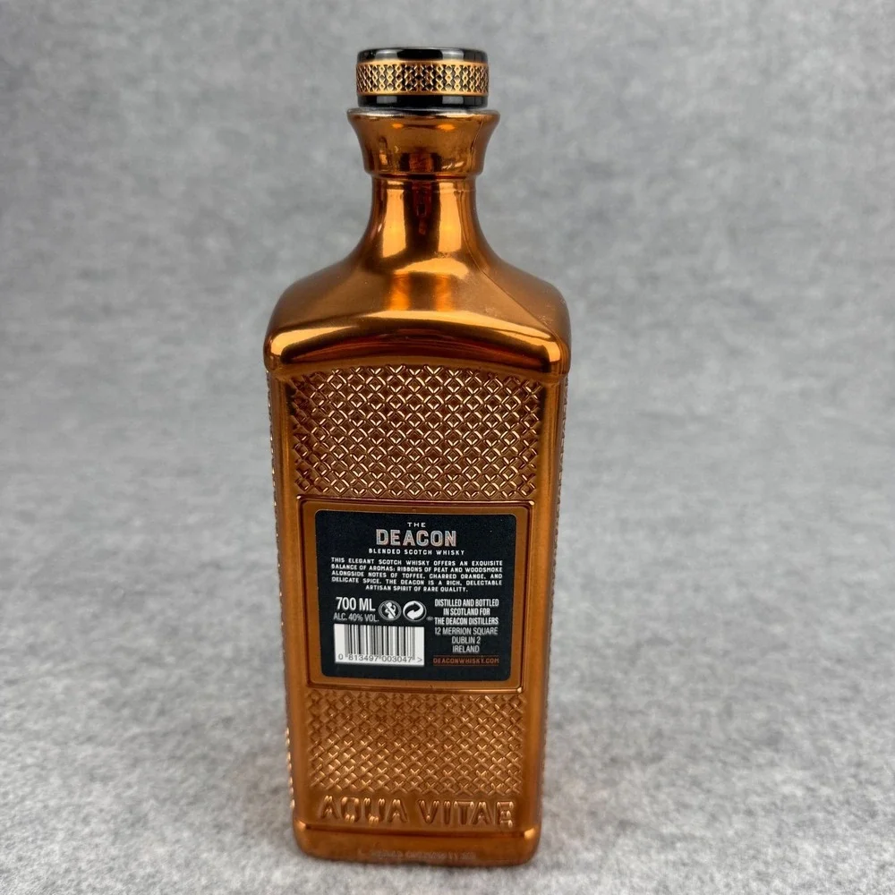 The Deacon Blended Scotch Whisky Empty 700ml Glass Bottle Bar Decor Display